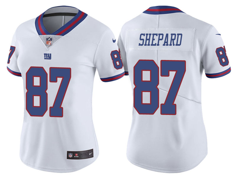 Women New York Giants #87 Sterling Shepard White Vapor Untouchable Color Rush Limited Jersey Women New York Giants #87 Sterling Shepard White Vapor Untouchable Color Rush Limited Jersey