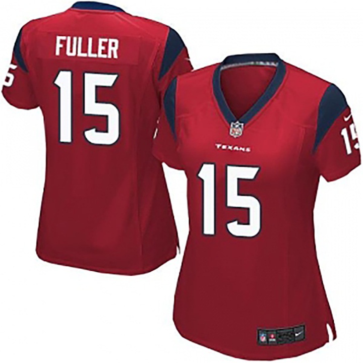 Women Houston Texans #15 Will Fuller Red Game Jersey