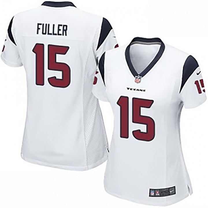 Women Houston Texans #15 Will Fuller White Game Jersey