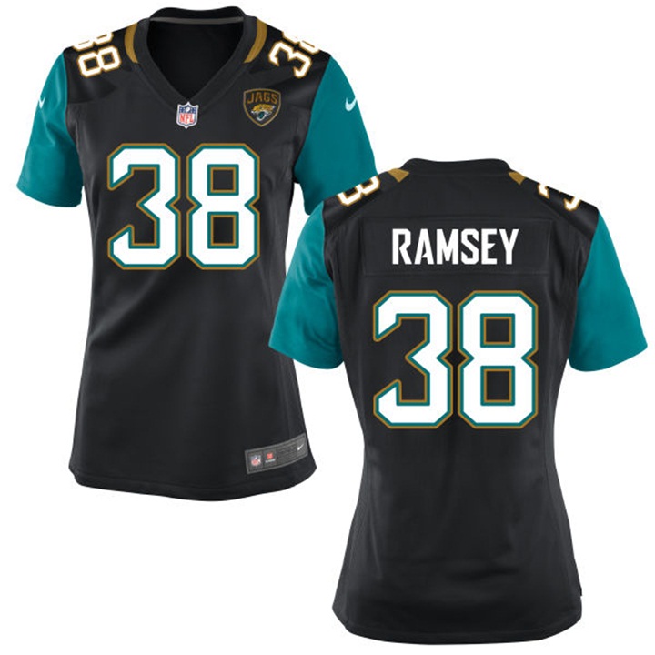 Women Jacksonville Jaguars #38 Jalen Ramsey Black Game Jersey Women Jacksonville Jaguars #38 Jalen Ramsey Black Game Jersey
