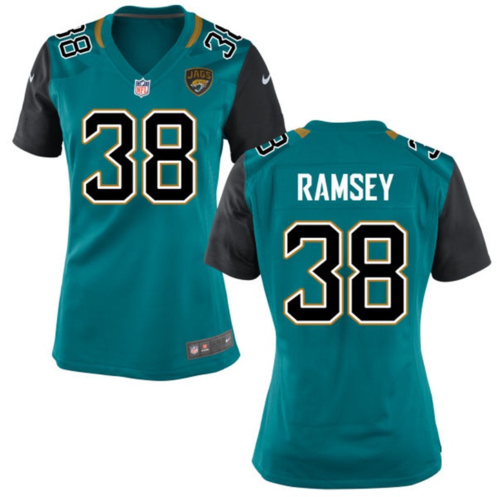 Women Jacksonville Jaguars #38 Jalen Ramsey Teal Game Jersey Women Jacksonville Jaguars #38 Jalen Ramsey Teal Game Jersey