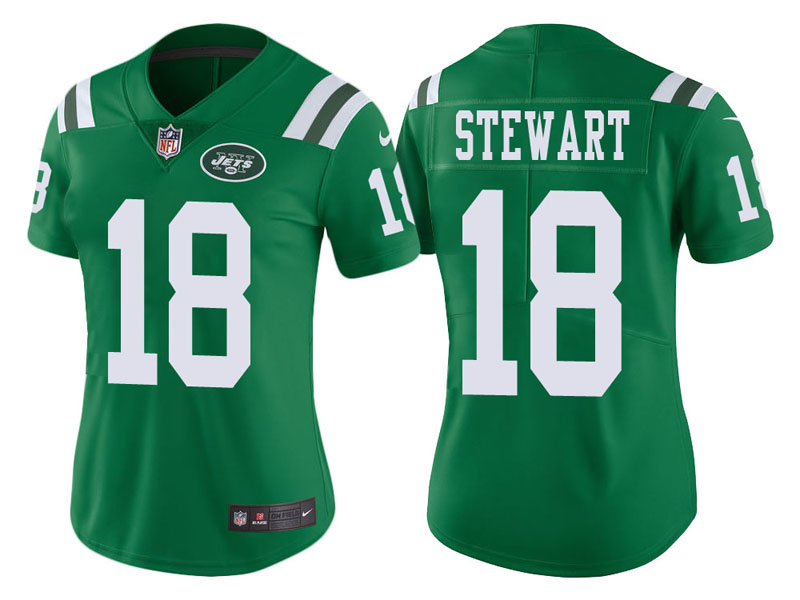 Women New York Jets #18 ArDarius Stewart Green Vapor Untouchable Color Rush Limited Jersey Women New York Jets #18 ArDarius Stewart Green Vapor Untouchable Color Rush Limited Jersey