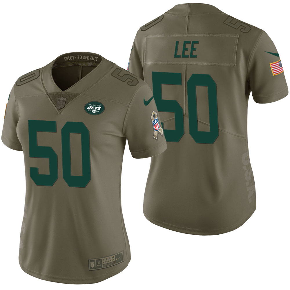 Women New York Jets #50 Darron Lee Olive 2017 Salute to Service Limited Jersey Women New York Jets #50 Darron Lee Olive 2017 Salute to Service Limited Jersey