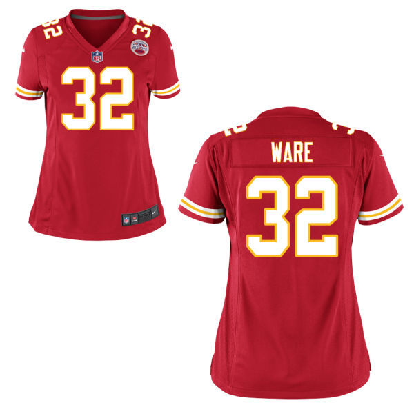 Women Kansas City Chiefs #32 Spencer Ware Red Game Jersey