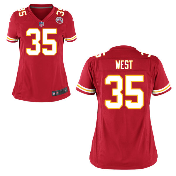 Women Kansas City Chiefs #35 Charcandrick West Red Game Jersey Women Kansas City Chiefs #35 Charcandrick West Red Game Jersey
