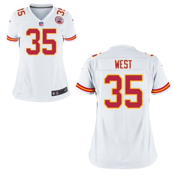 Women Kansas City Chiefs #35 Charcandrick West White Game Jersey Women Kansas City Chiefs #35 Charcandrick West White Game Jersey