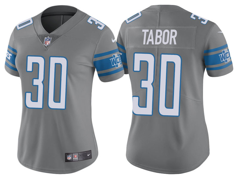 Women Detroit Lions #30 Teez Tabor Steel Vapor Untouchable Color Rush Limited Jersey Women Detroit Lions #30 Teez Tabor Steel Vapor Untouchable Color Rush Limited Jersey