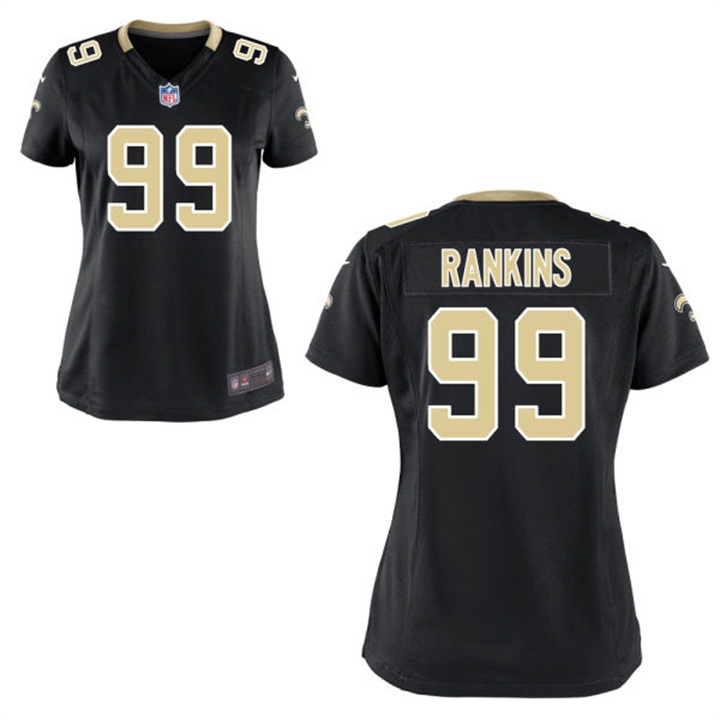 Women New Orleans Saints #99 Sheldon Rankins Black Game Jersey Women New Orleans Saints #99 Sheldon Rankins Black Game Jersey