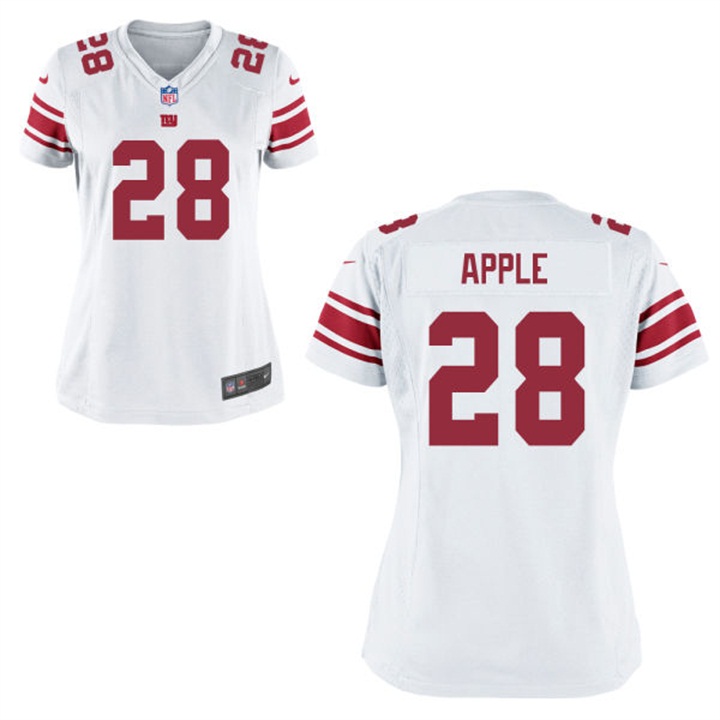 Women New York Giants #28 Eli Apple White Game Jersey Women New York Giants #28 Eli Apple White Game Jersey