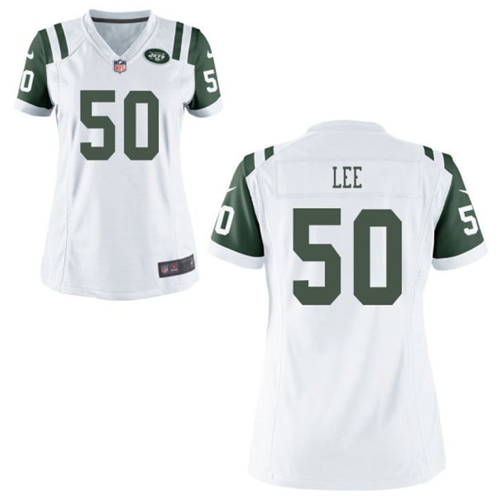 Women New York Jets #50 Darron Lee White Game Jersey Women New York Jets #50 Darron Lee White Game Jersey