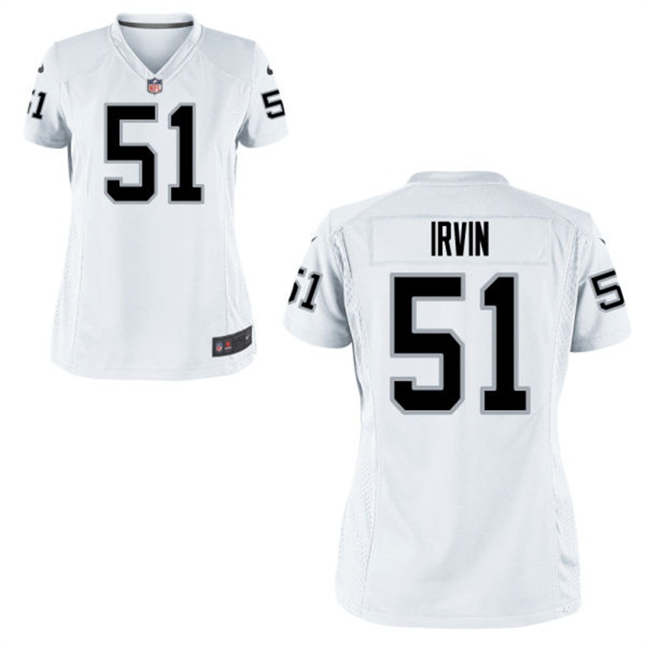 Women Oakland Raiders #51 Bruce Irvin White Game Jersey Women Oakland Raiders #51 Bruce Irvin White Game Jersey