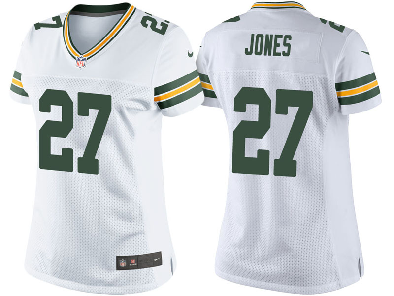 Women Green Bay Packers #27 Josh Jones White Vapor Untouchable Limited Jersey