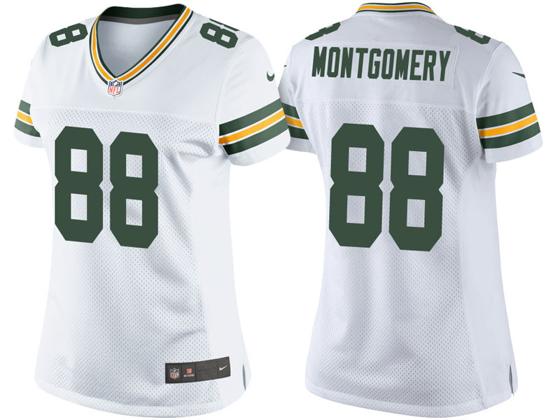 Women Green Bay Packers #88 Ty Montgomery White Vapor Untouchable Limited Jersey Women Green Bay Packers #88 Ty Montgomery White Vapor Untouchable Limited Jersey