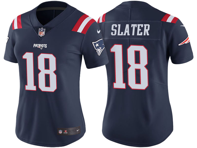 Women New England Patriots #18 Matthew Slater Navy Vapor Untouchable Color Rush Limited Jersey Women New England Patriots #18 Matthew Slater Navy Vapor Untouchable Color Rush Limited Jersey