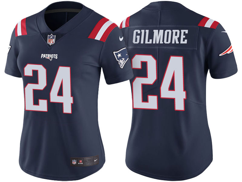 Women New England Patriots #24 Stephon Gilmore Navy Vapor Untouchable Color Rush Limited Jersey Women New England Patriots #24 Stephon Gilmore Navy Vapor Untouchable Color Rush Limited Jersey