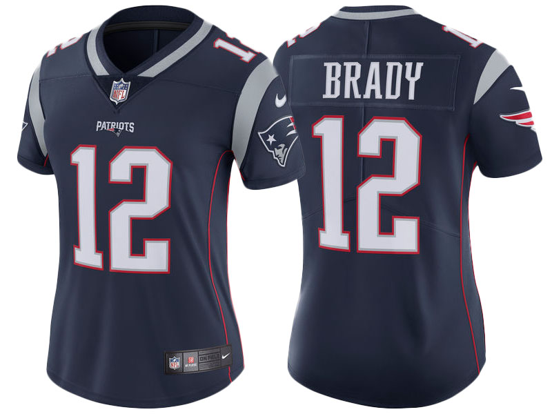 Women New England Patriots #12 Tom Brady Navy Vapor Untouchable Limited Jersey Women New England Patriots #12 Tom Brady Navy Vapor Untouchable Limited Jersey