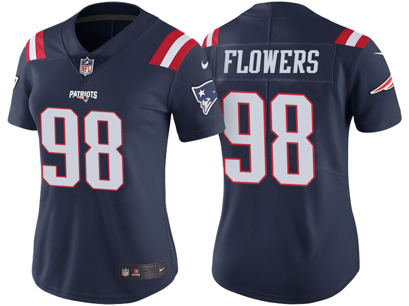 Women New England Patriots #98 Trey Flowers Navy Vapor Untouchable Color Rush Limited Jersey Women New England Patriots #98 Trey Flowers Navy Vapor Untouchable Color Rush Limited Jersey