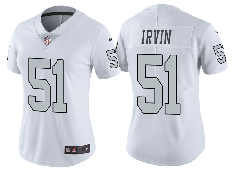 Women Oakland Raiders #51 Bruce Irvin Bruce Irvin Vapor Untouchable Color Rush Limited Jersey
