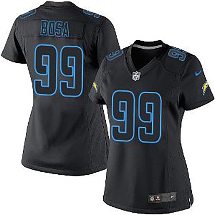 Women San Diego Chargers #99 Joey Bosa Black Impact Limited Jersey