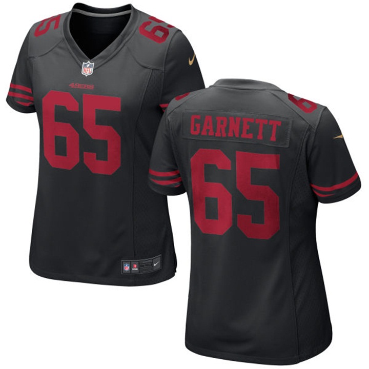 Women San Francisco 49ers #65 Joshua Garnett Black Game Jersey Women San Francisco 49ers #65 Joshua Garnett Black Game Jersey