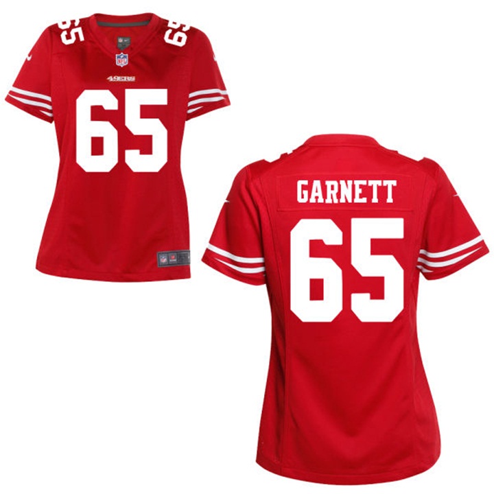 Women San Francisco 49ers #65 Joshua Garnett Scarlet Game Jersey Women San Francisco 49ers #65 Joshua Garnett Scarlet Game Jersey