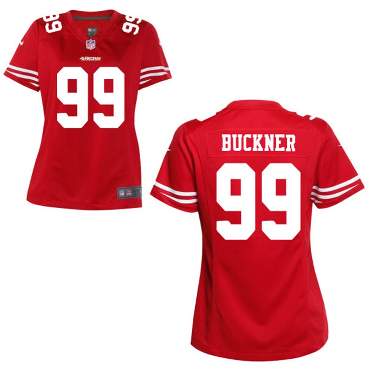 Women San Francisco 49ers #99 Deforest Buckner Scarlet Game Jersey Women San Francisco 49ers #99 Deforest Buckner Scarlet Game Jersey