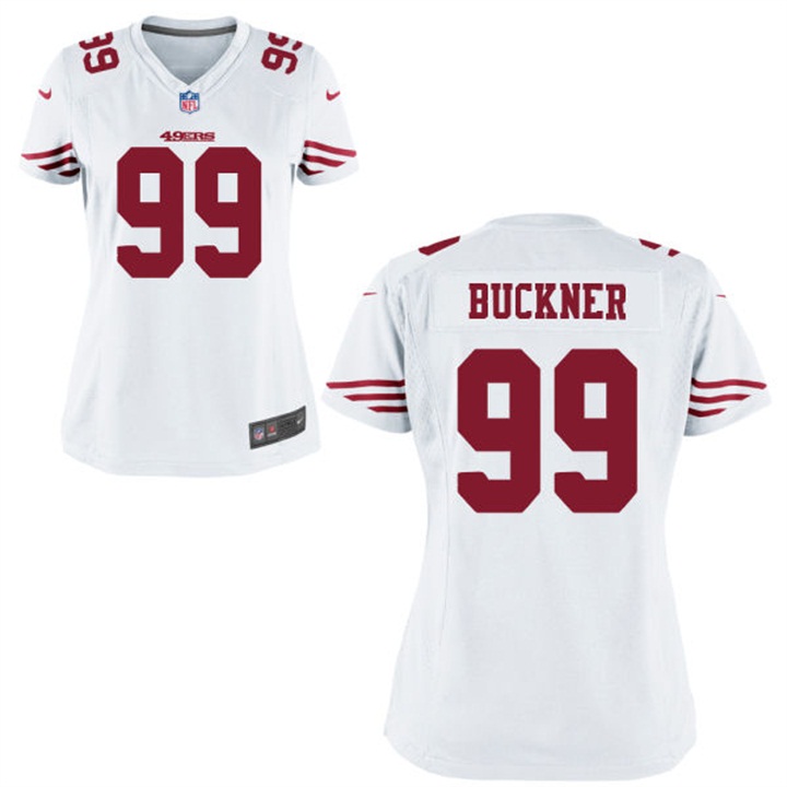 Women San Francisco 49ers #99 Deforest Buckner White Game Jersey Women San Francisco 49ers #99 Deforest Buckner White Game Jersey