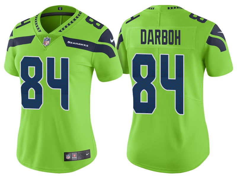 Women Seattle Seahawks #84 Amara Darboh Neon Green Vapor Untouchable Color Rush Limited Jersey Women Seattle Seahawks #84 Amara Darboh Neon Green Vapor Untouchable Color Rush Limited Jersey