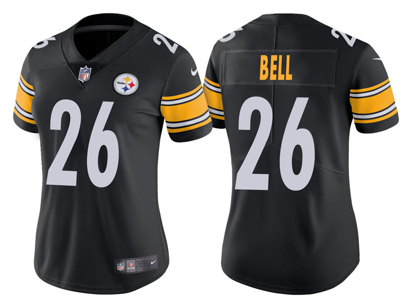 Women Pittsburgh Steelers #26 Le'Veon Bell Black Vapor Untouchable Limited Jersey