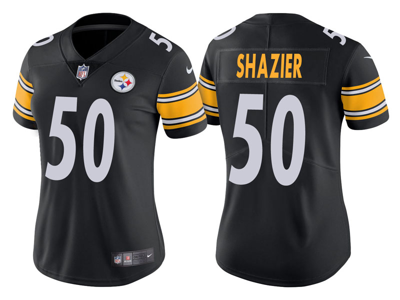 Women Pittsburgh Steelers #50 Ryan Shazier Black Vapor Untouchable Limited Jersey Women Pittsburgh Steelers #50 Ryan Shazier Black Vapor Untouchable Limited Jersey
