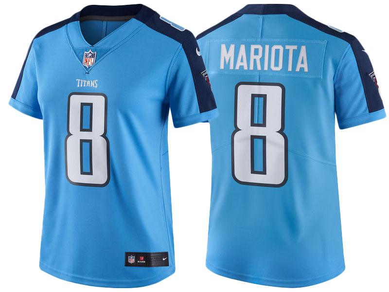 Women Tennessee Titans #8 Marcus Mariota Light Blue Vapor Untouchable Limited Player Jersey Women Tennessee Titans #8 Marcus Mariota Light Blue Vapor Untouchable Limited Player Jersey
