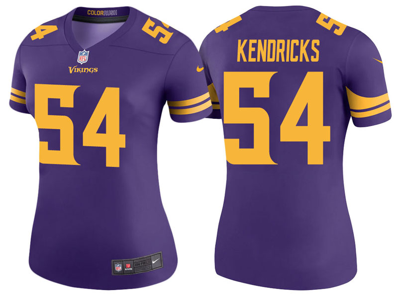 Women Minnesota Vikings #54 Eric Kendricks Purple Color Rush Legend Jersey Women Minnesota Vikings #54 Eric Kendricks Purple Color Rush Legend Jersey