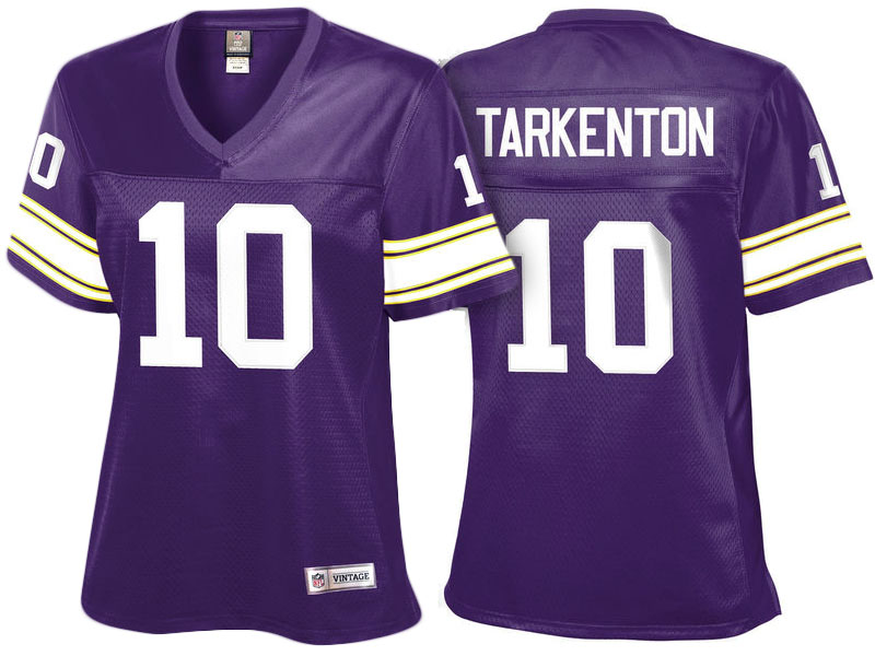 Women Minnesota Vikings #10 Fran Tarkenton Purple Retired Player Jersey Women Minnesota Vikings #10 Fran Tarkenton Purple Retired Player Jersey