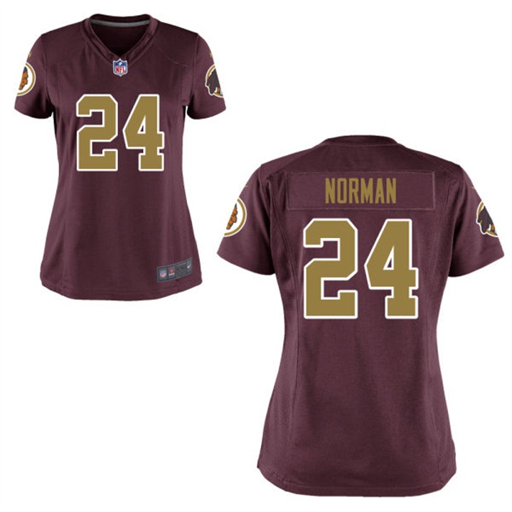Women Washington Redskins #24 Josh Norman Burgundy Alternate Game Jersey Women Washington Redskins #24 Josh Norman Burgundy Alternate Game Jersey