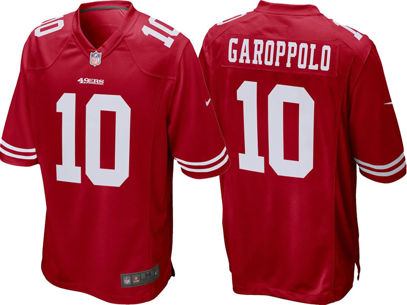 Youth San Francisco 49ers #10 Jimmy Garoppolo Scarlet Game Jersey