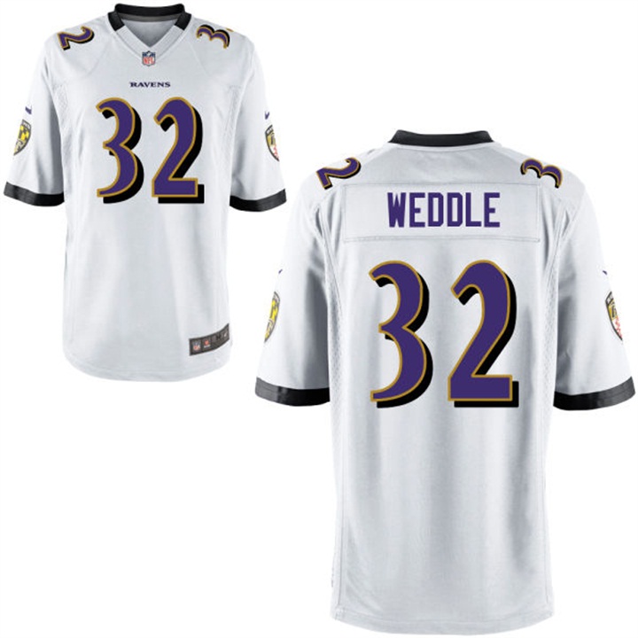 Youth Baltimore Ravens #32 Eric Weddle White Game Jersey Youth Baltimore Ravens #32 Eric Weddle White Game Jersey