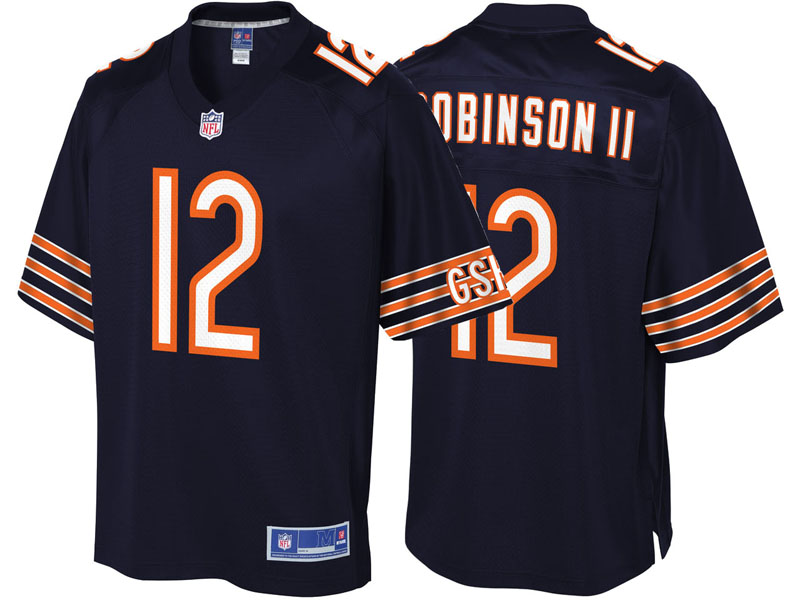 Youth Chicago Bears #12 Allen Robinson Navy Pro Line Team Color Jersey