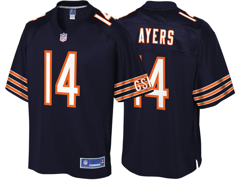 Youth Chicago Bears #14 Demarcus Ayers Navy Team Color Player Jersey