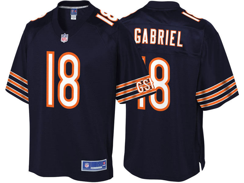 Youth Chicago Bears #18 Taylor Gabriel Navy Team Color Player Jersey