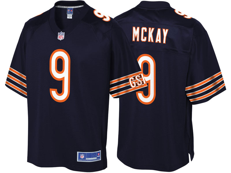 Youth Chicago Bears #9 Tyler Bray Navy Team Color Player Jersey