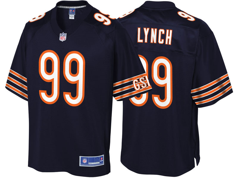 Youth Chicago Bears #99 Aaron Lynch Navy Team Color Player Jersey
