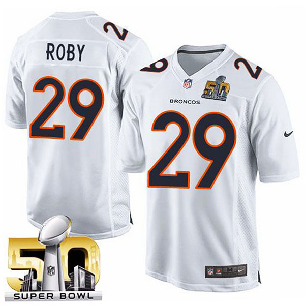 Youth Denver Broncos #29 Bradley Roby White Super Bowl 50 Game Event Jersey Youth Denver Broncos #29 Bradley Roby White Super Bowl 50 Game Event Jersey