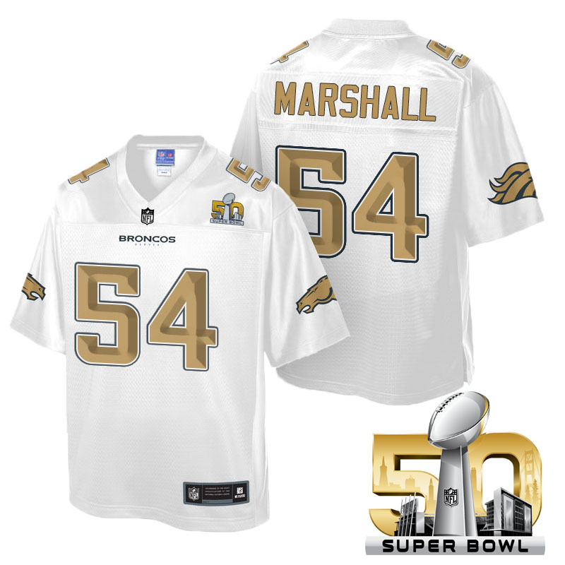 Youth Denver Broncos #54 Brandon Marshall White 2016 Super Bowl 50 Pro Line Fashion Jersey Youth Denver Broncos #54 Brandon Marshall White 2016 Super Bowl 50 Pro Line Fashion Jersey