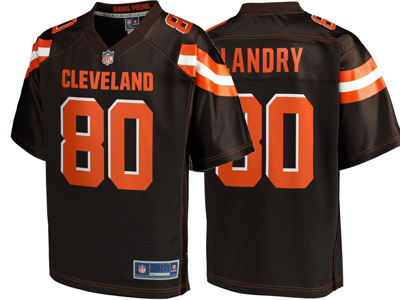 Youth Cleveland Browns #80 Jarvis Landry Brown Pro Line Team Color Jersey