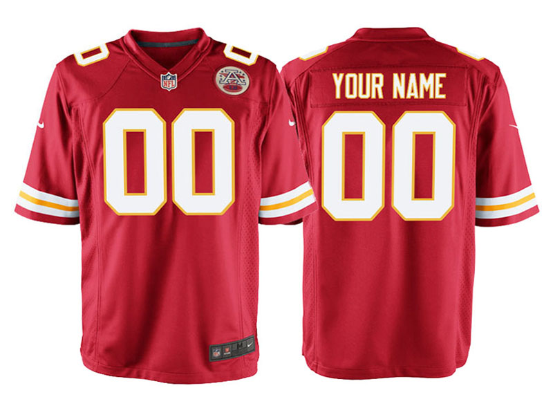 Youth Kansas City Chiefs Red Game Customized Jersey Youth Kansas City Chiefs Red Game Customized Jersey