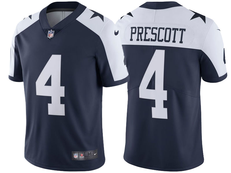 Youth 2017 Dallas Cowboys #4 Dak Prescott Navy Alternate Vapor Untouchable Limited Player Jersey Youth 2017 Dallas Cowboys #4 Dak Prescott Navy Alternate Vapor Untouchable Limited Player Jersey