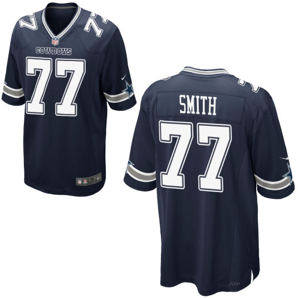 Youth Dallas Cowboys #77 Tyron Smith Navy Blue Game Jersey Youth Dallas Cowboys #77 Tyron Smith Navy Blue Game Jersey
