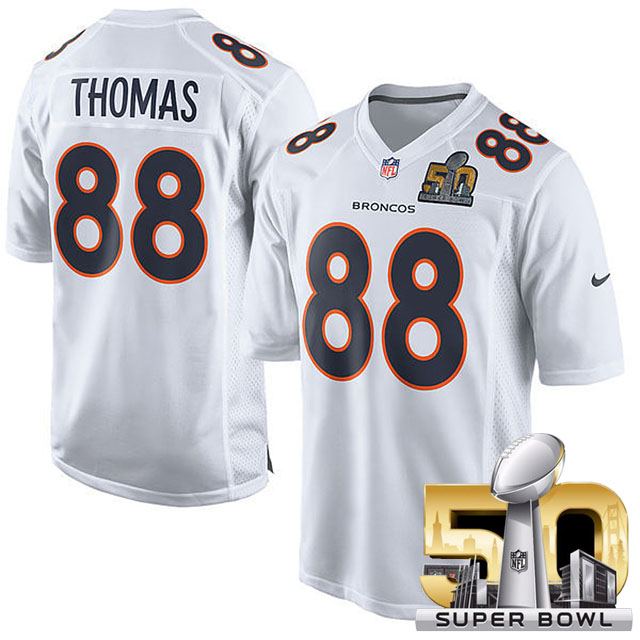 Youth Denver Broncos #88 Demaryius Thomas White Super Bowl 50 Game Event Jersey Youth Denver Broncos #88 Demaryius Thomas White Super Bowl 50 Game Event Jersey