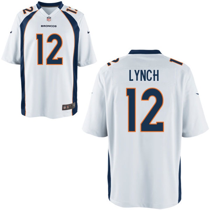 Youth Denver Broncos #12 Paxton Lynch White Game Jersey Youth Denver Broncos #12 Paxton Lynch White Game Jersey