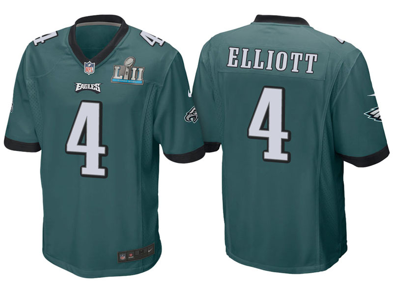 Youth Philadelphia Eagles #4 Jake Elliott Green Super Bowl LII Bound Game Jersey